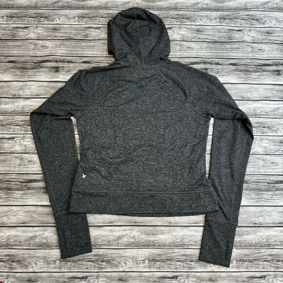 Old Navy Active Women Cozecore Cropped Scuba Hoodie Grey Gray S SM Small ST TALL - Picture 5 of 16